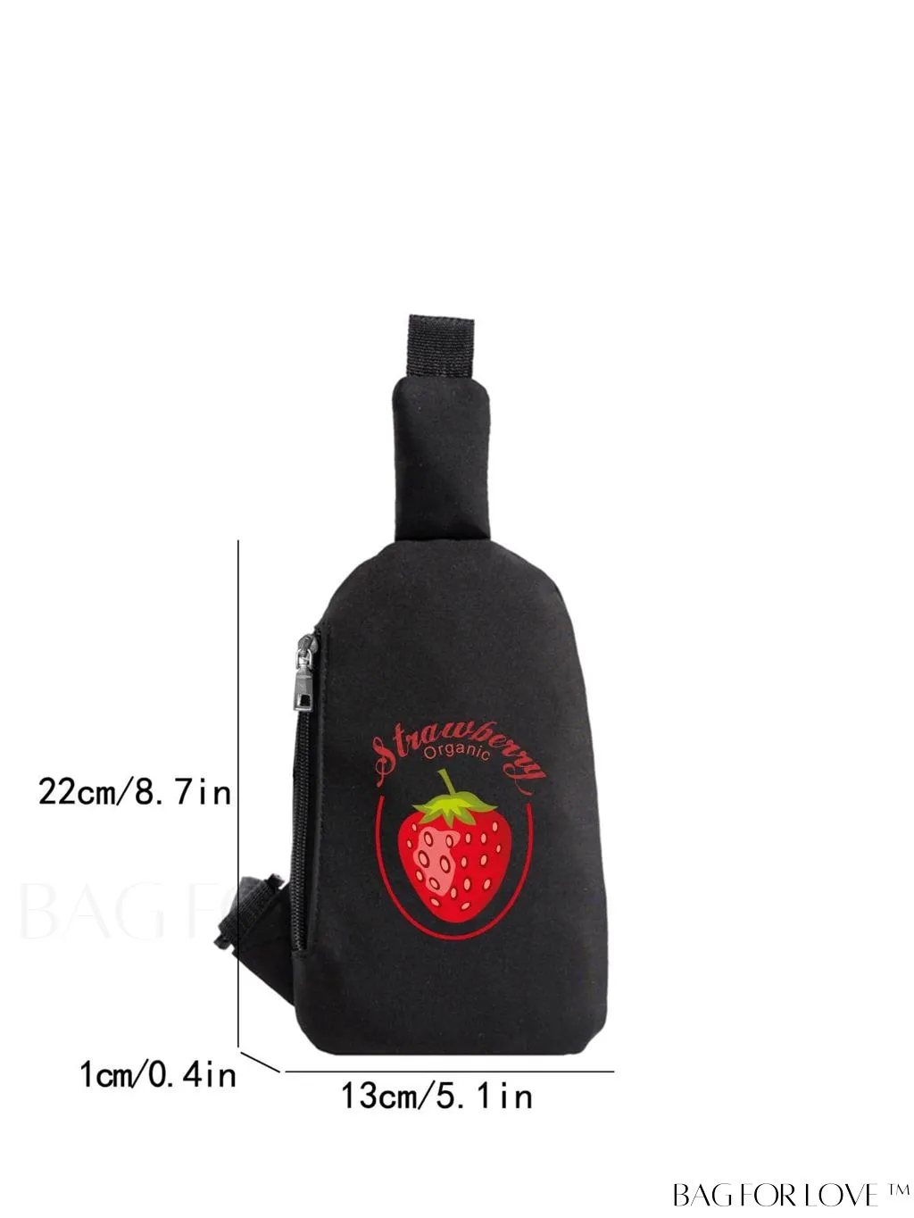 BagForLove - Waterproof Nylon Sports Bag with Korean-Style Waist Belt and Crossbody Design