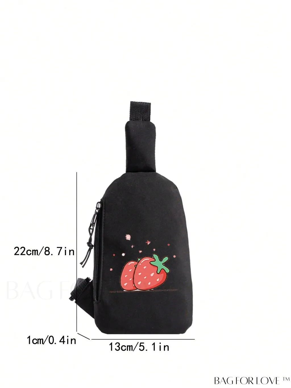 BagForLove - Waterproof Nylon Sports Bag with Korean-Style Waist Belt and Crossbody Design