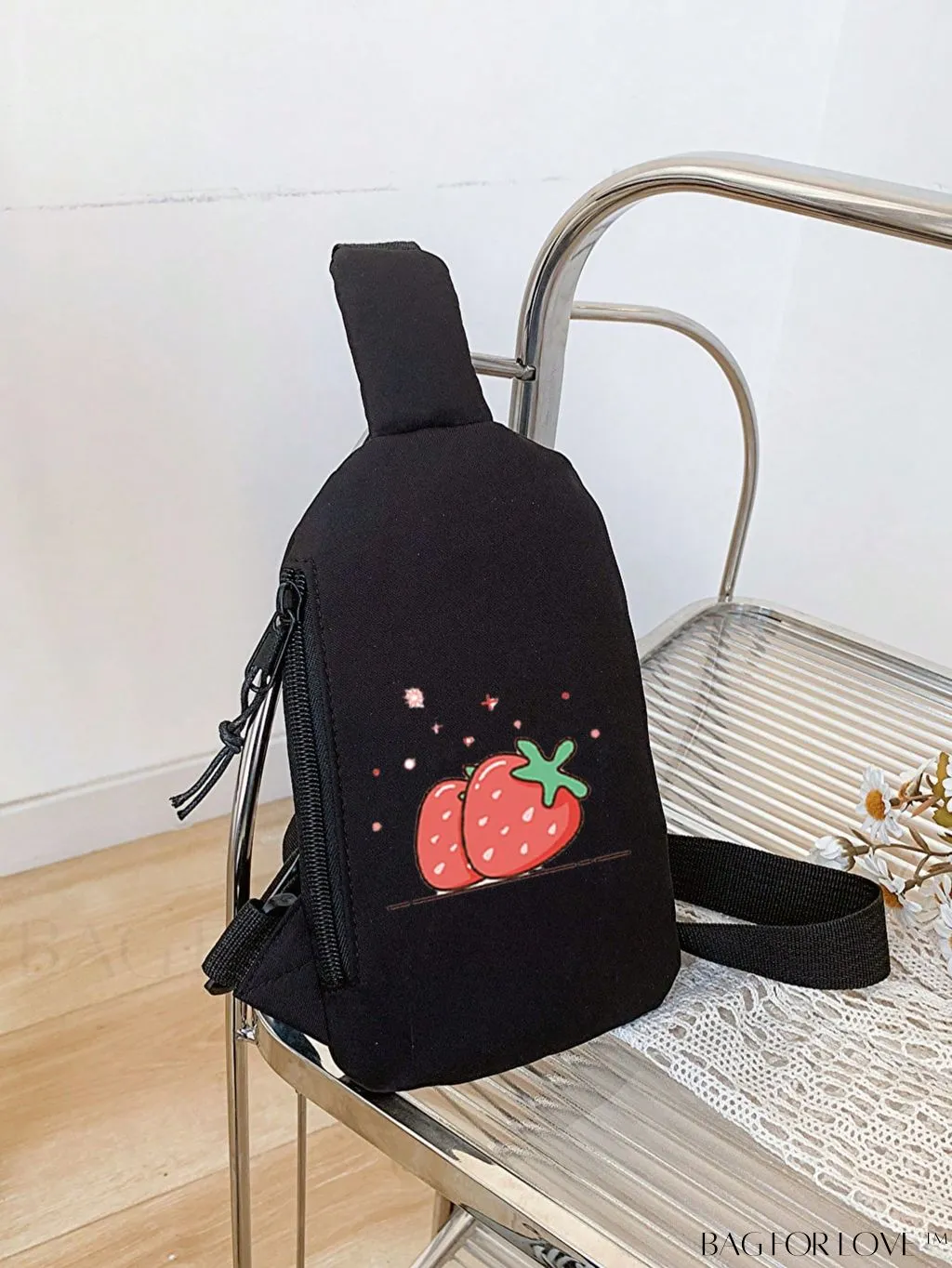 BagForLove - Waterproof Nylon Sports Bag with Korean-Style Waist Belt and Crossbody Design