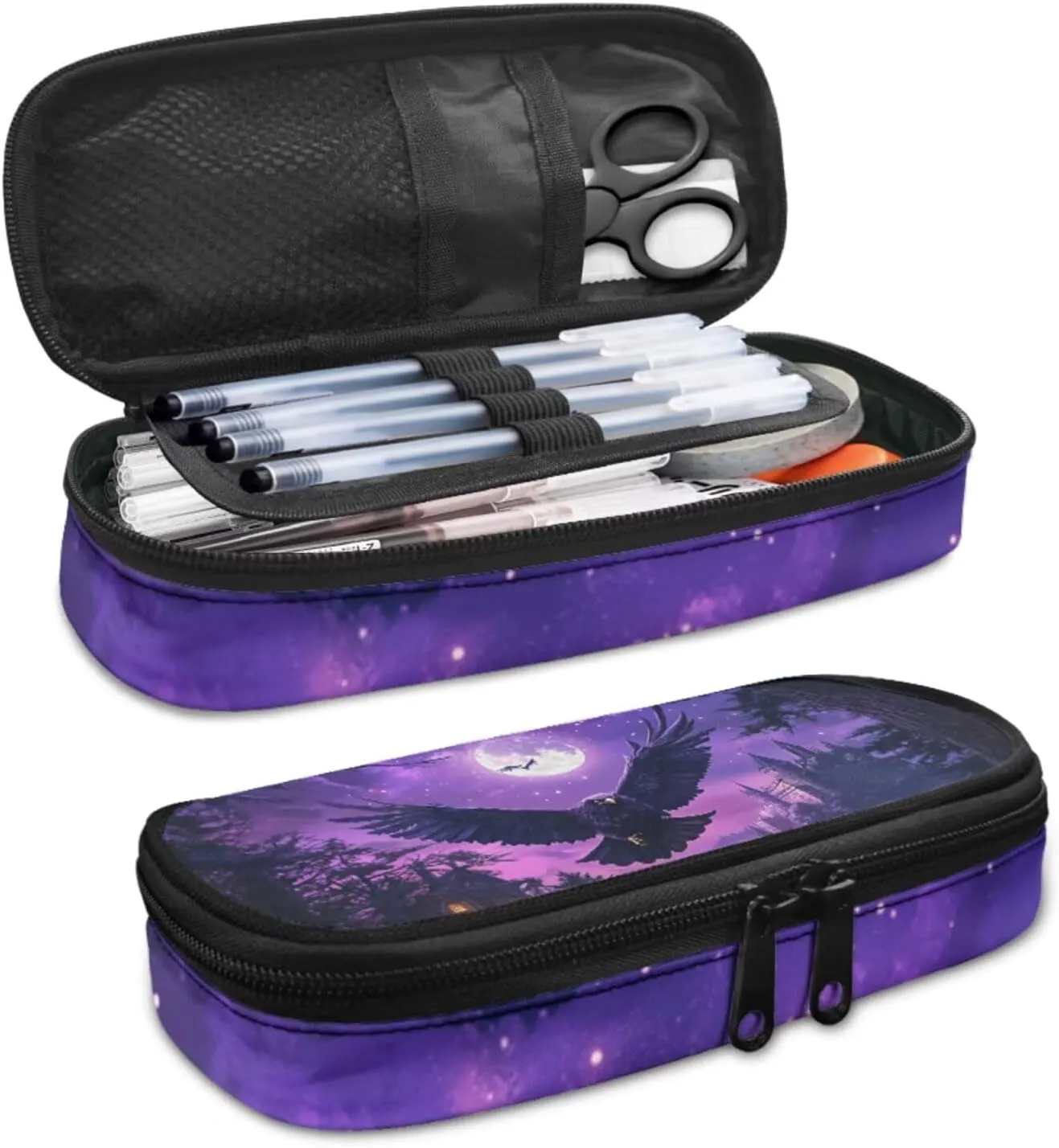 Bald Eagle Backpack for Girls Boys Elementary School Bookbag with Lunch Box Pencil Case and Bookmark Trendy Sturdy 4 in 1 Set School Baak Pack for 4th Grade Students
