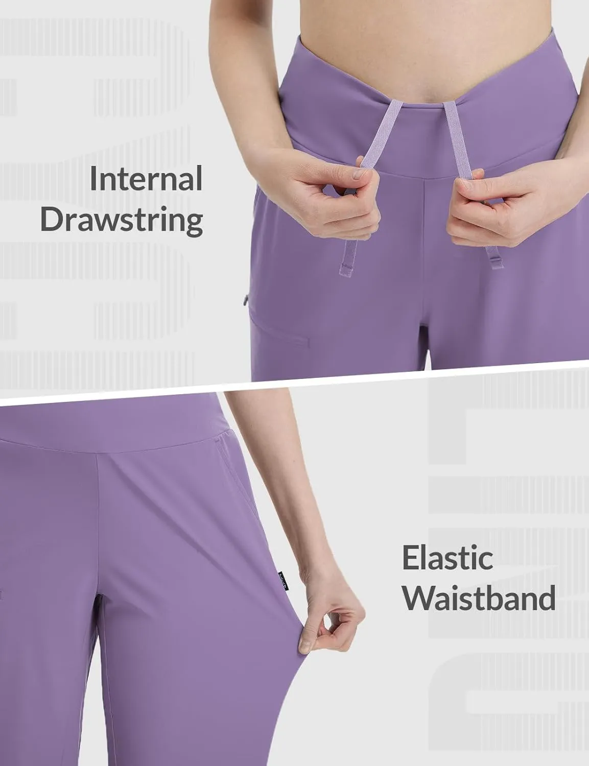 baleaf Women's 14'' Long Shorts Knee Length Capris Quick Dry Lightweight Cargo Hiking Cycling Zipper Pockets UPF 50 