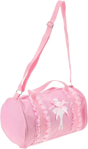 Ballet Dance Bag for Portable Dance Handbag with Strap Lightweight Single Shoulder Bag for Ballet Gymnastics and Outdoor Activities with Ruffled Design