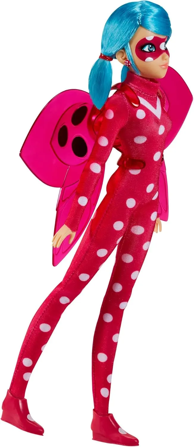 Bandai Miraculous Ladybug and Cat Noir Toys Articulated 26cm Fashion Doll with Accessories | Marinette Superhero Cosmobug Figurine