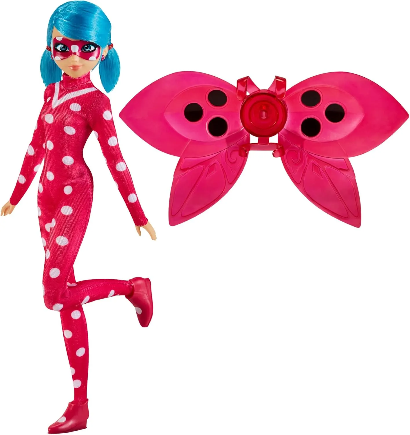 Bandai Miraculous Ladybug and Cat Noir Toys Articulated 26cm Fashion Doll with Accessories | Marinette Superhero Cosmobug Figurine