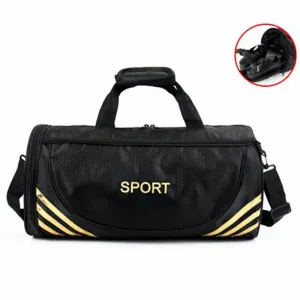 Barrel shaped waterproof oxford fitness bag