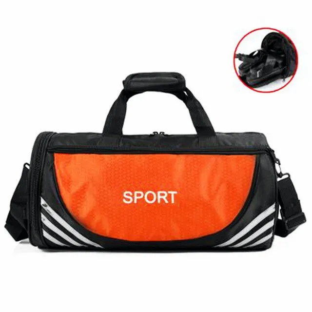 Barrel shaped waterproof oxford fitness bag