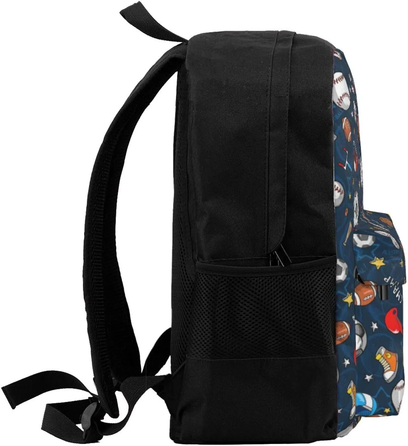 Baseball Basketball Football Hockey Print Storage Bag, Shoulder Bag, Leisure Bag, Large Capacity Leisure Travel Shoulder Bag