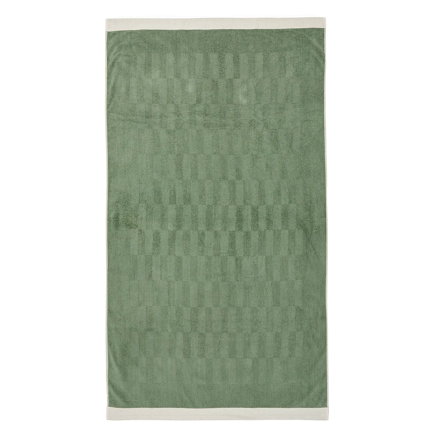 basil bangs | beach towel | sage - LC