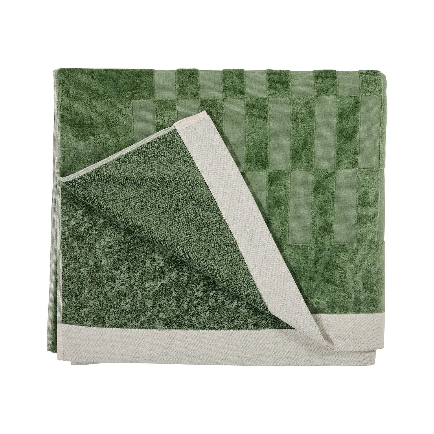 basil bangs | beach towel | sage - LC