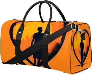 Basketball player playing basketball Travel Duffel Bag for Women Men Waterproof Foldable Overnight Weekender Bag Large Capacity Sports Gym Bag