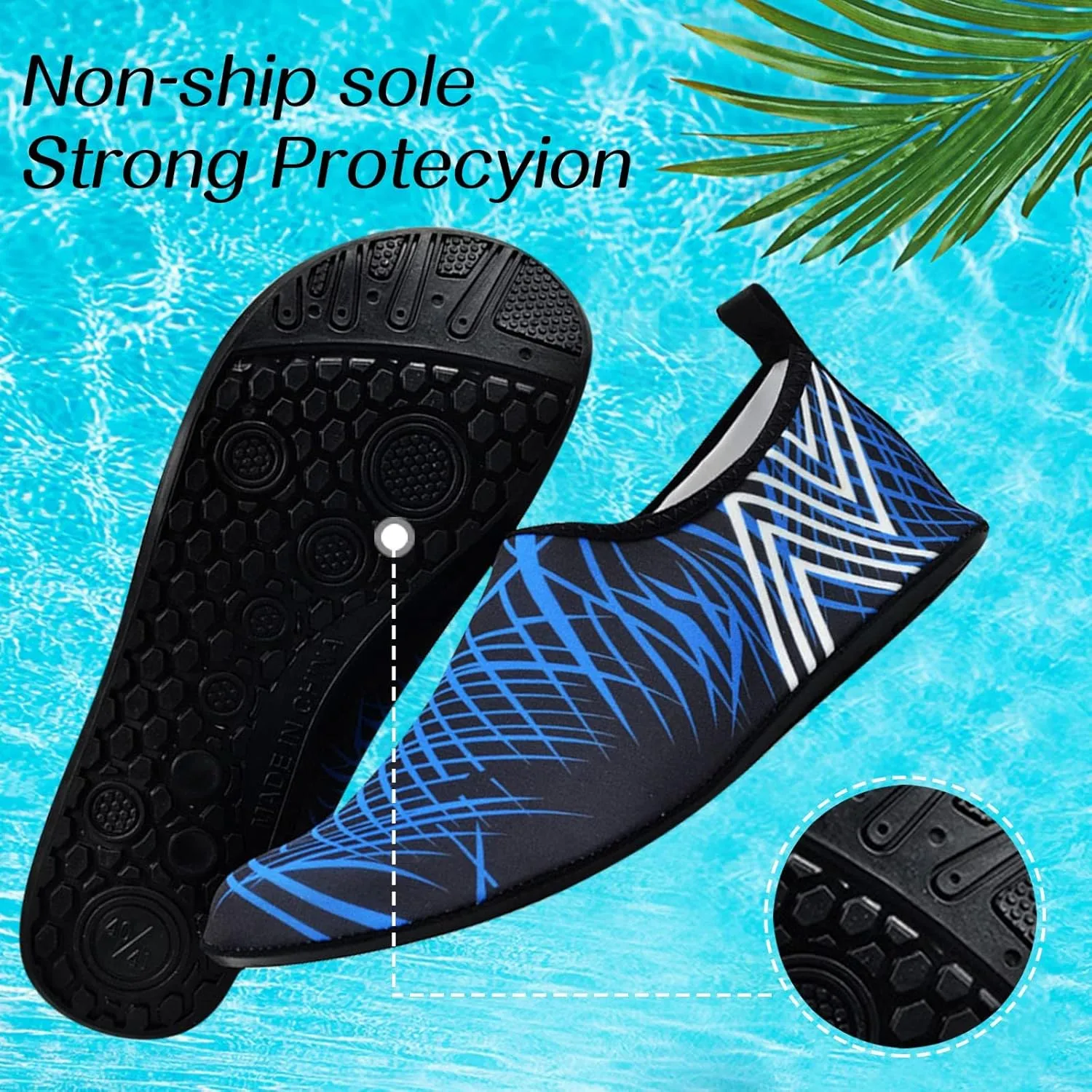 Beach Swim Shoes for Women Men Quick Dry Aqua Barefoot Pool Surf Yoga Hiking Kayaking Lightweight Breathable Non Slip Water Sports