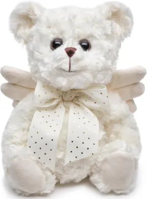 Bearington Peace, 12 Inch Teddy Bear Angel Stuffed Animal, Makes a Great Guardian Angel Gift for Christening, Bereavement, Memory, Sympathy
