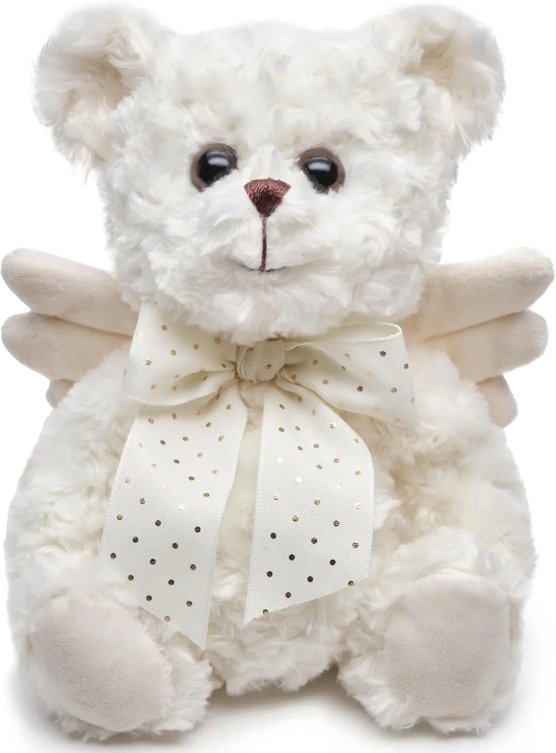 Bearington Peace, 12 Inch Teddy Bear Angel Stuffed Animal, Makes a Great Guardian Angel Gift for Christening, Bereavement, Memory, Sympathy