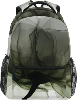 Beautiful Flower Perspective Backpack Daypack Shoulder Bag Book Bag Lightweight Back Pack 12 ×16.9 In