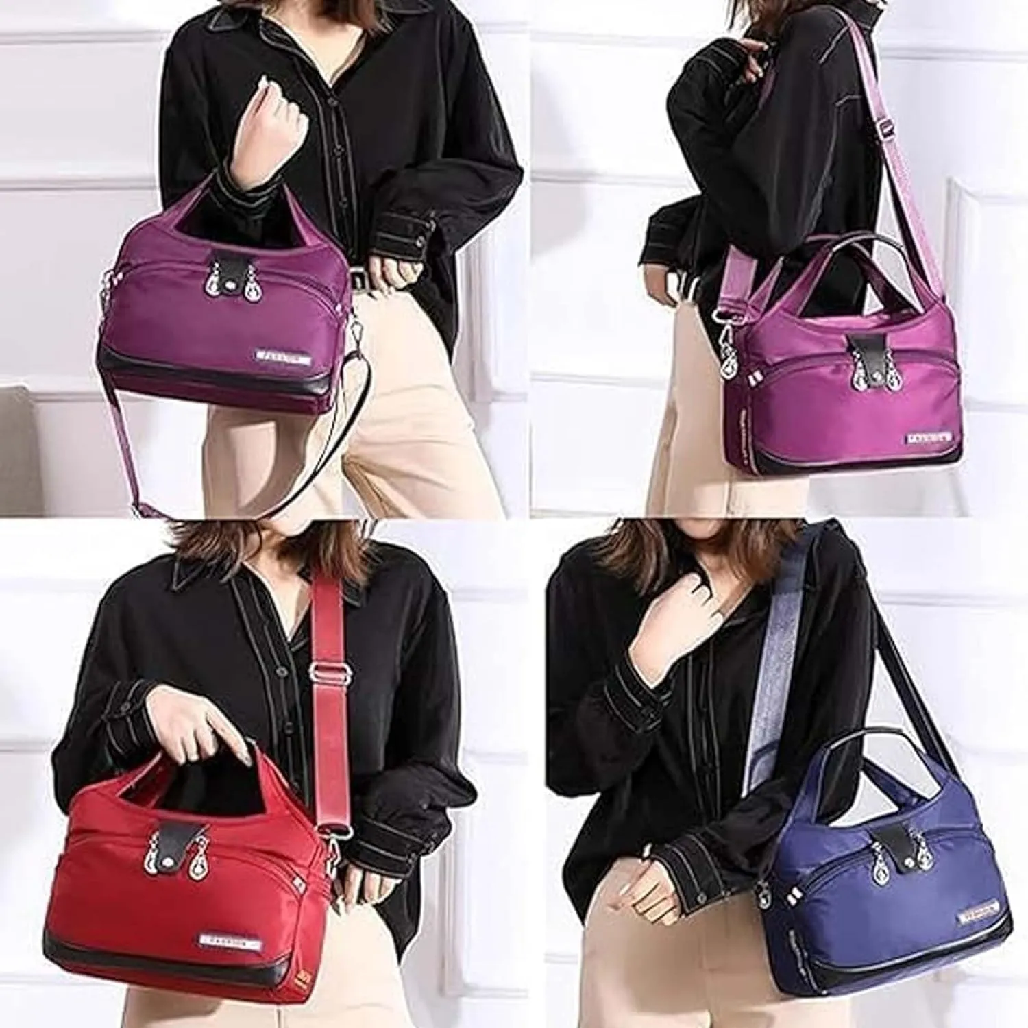Beautifuldeer Anti Theft Handbag, Beautiful Deer Anti Theft Bag, Large Capacity Waterproof Nylon Handbag