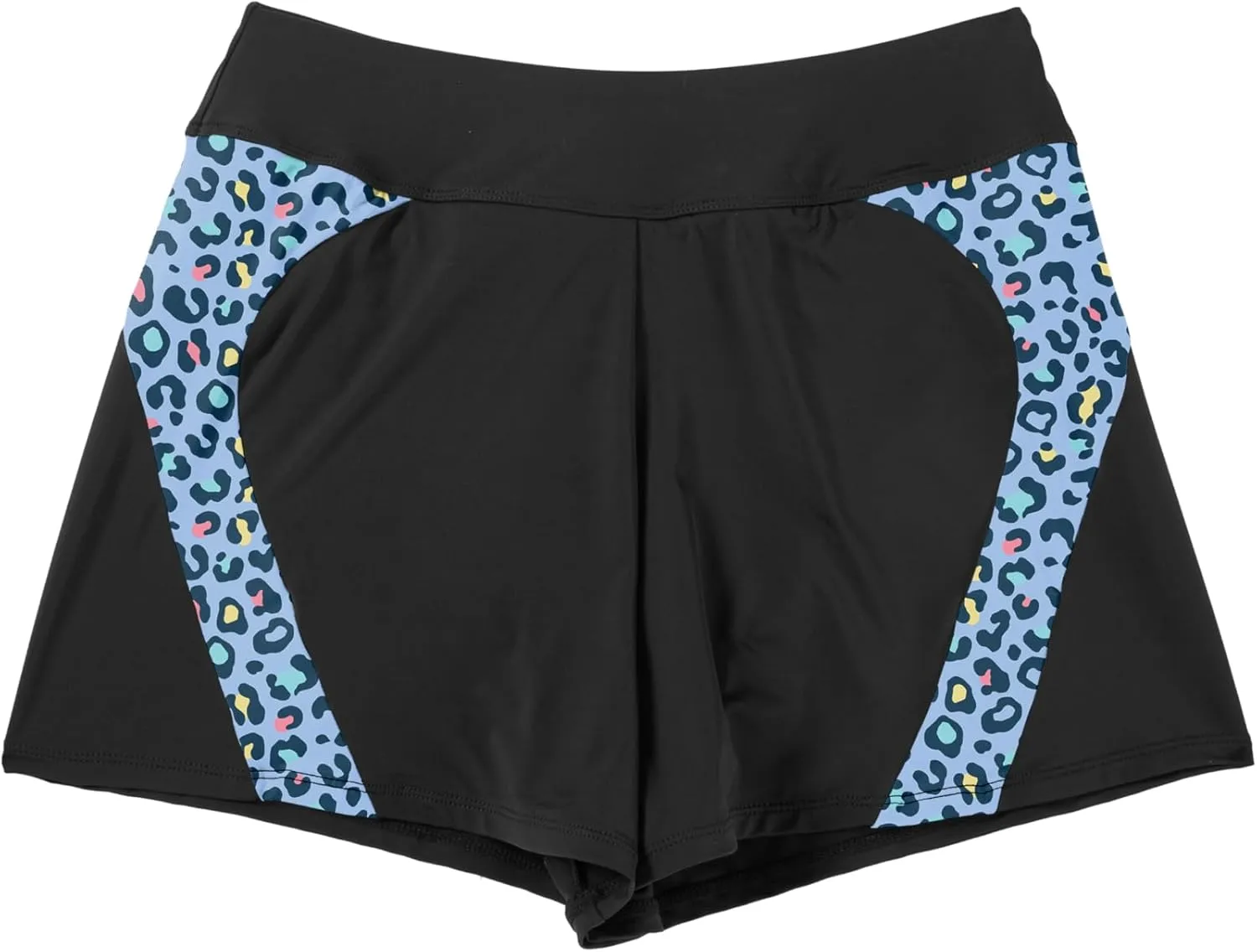 Beautikini Period Swimwear Menstrual Leakproof Swim Shorts Quick Dry 3" High Waisted Bathing Suit Bottoms for Girls Teens