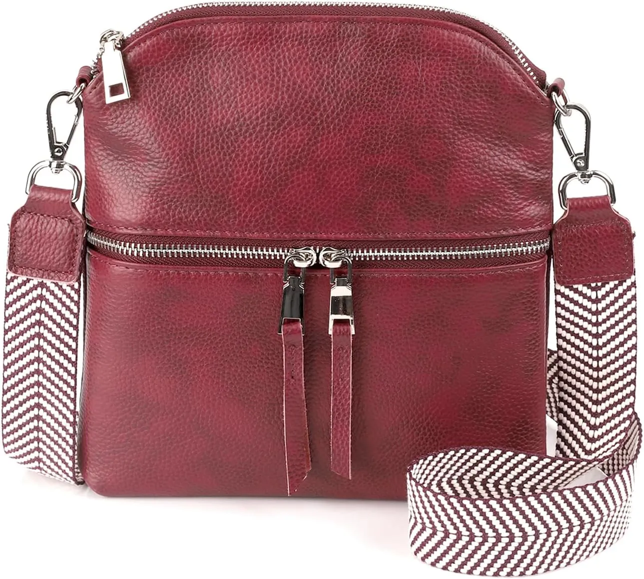 befen Genuine Leather Small Crossbody Purses for Women Travel Cross Body Bags Lightweight with Adjustable Shoulder Strap