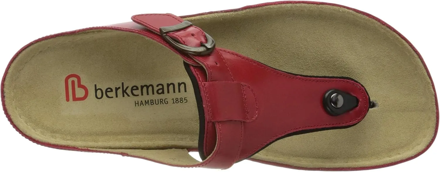 Berkemann Women's Flip Flop Sandals, Red Rot 201