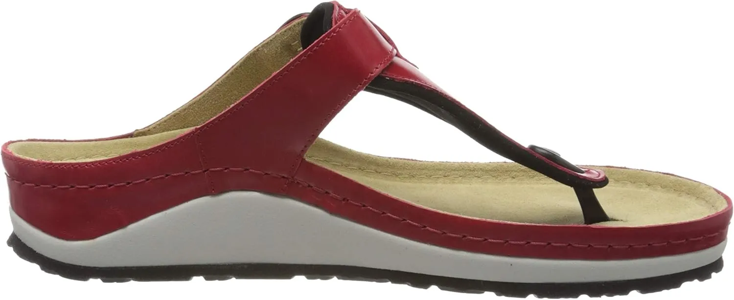 Berkemann Women's Flip Flop Sandals, Red Rot 201