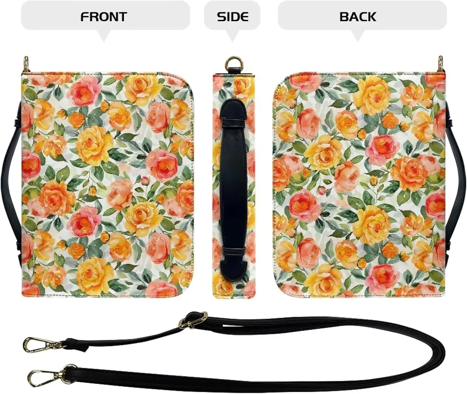 Bible Cover Case for Women Men Leather Bible Accessories Women Men Bible Bags for Women Men Tote