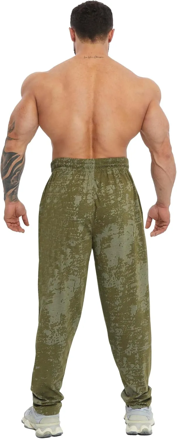 BIG SAM SPORTSWEAR COMPANY Men's Baggy Sweatpants with Pockets, Comfort Design Bodybuilding Muscle Pants