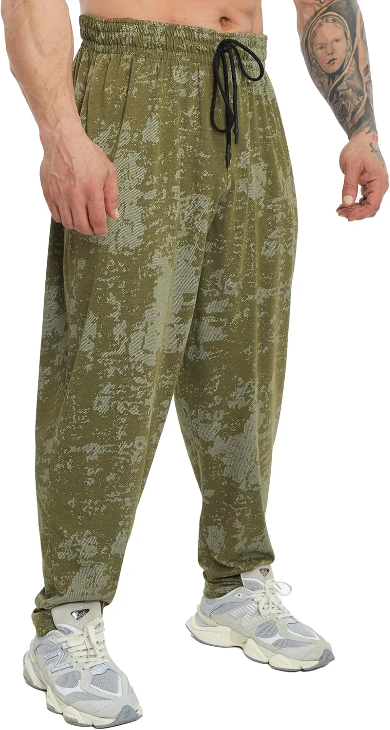 BIG SAM SPORTSWEAR COMPANY Men's Baggy Sweatpants with Pockets, Comfort Design Bodybuilding Muscle Pants