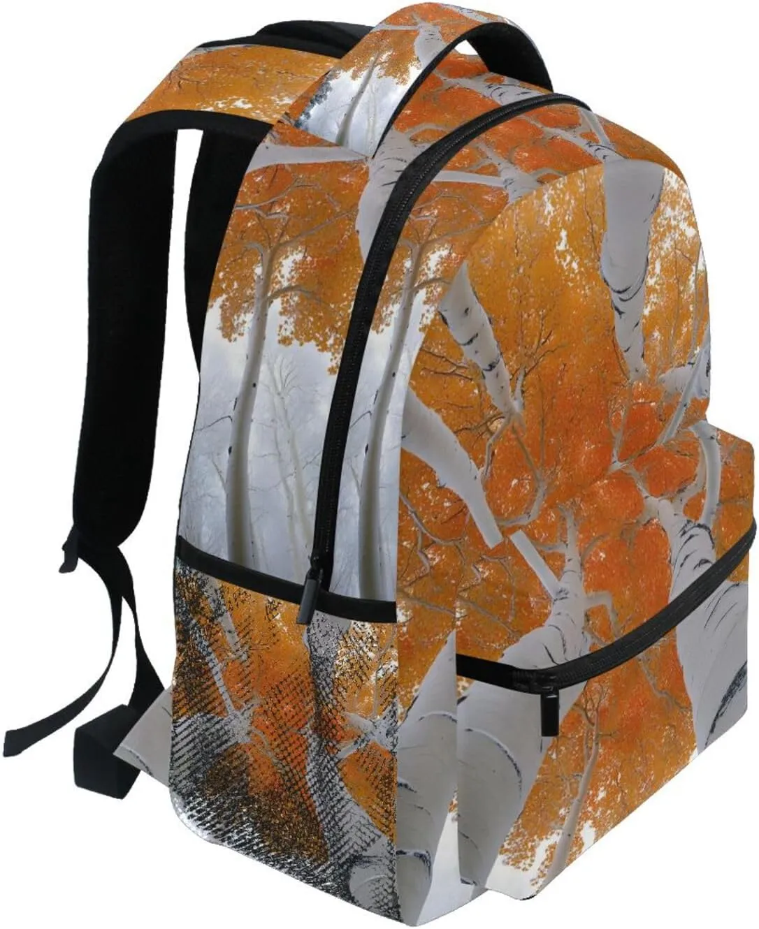 Birch Tree Winter Backpack Daypack Shoulder Bag Book Bag Lightweight Back Pack 12 ×16.9 In