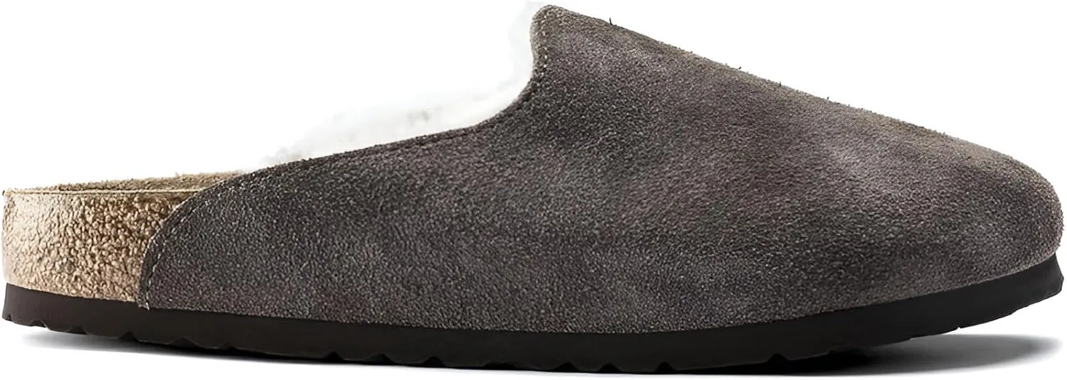 Birkenstock Amsterdam Shearling-Lined Suede Premium Clogs - Cozy and Stylish Winter Comfort