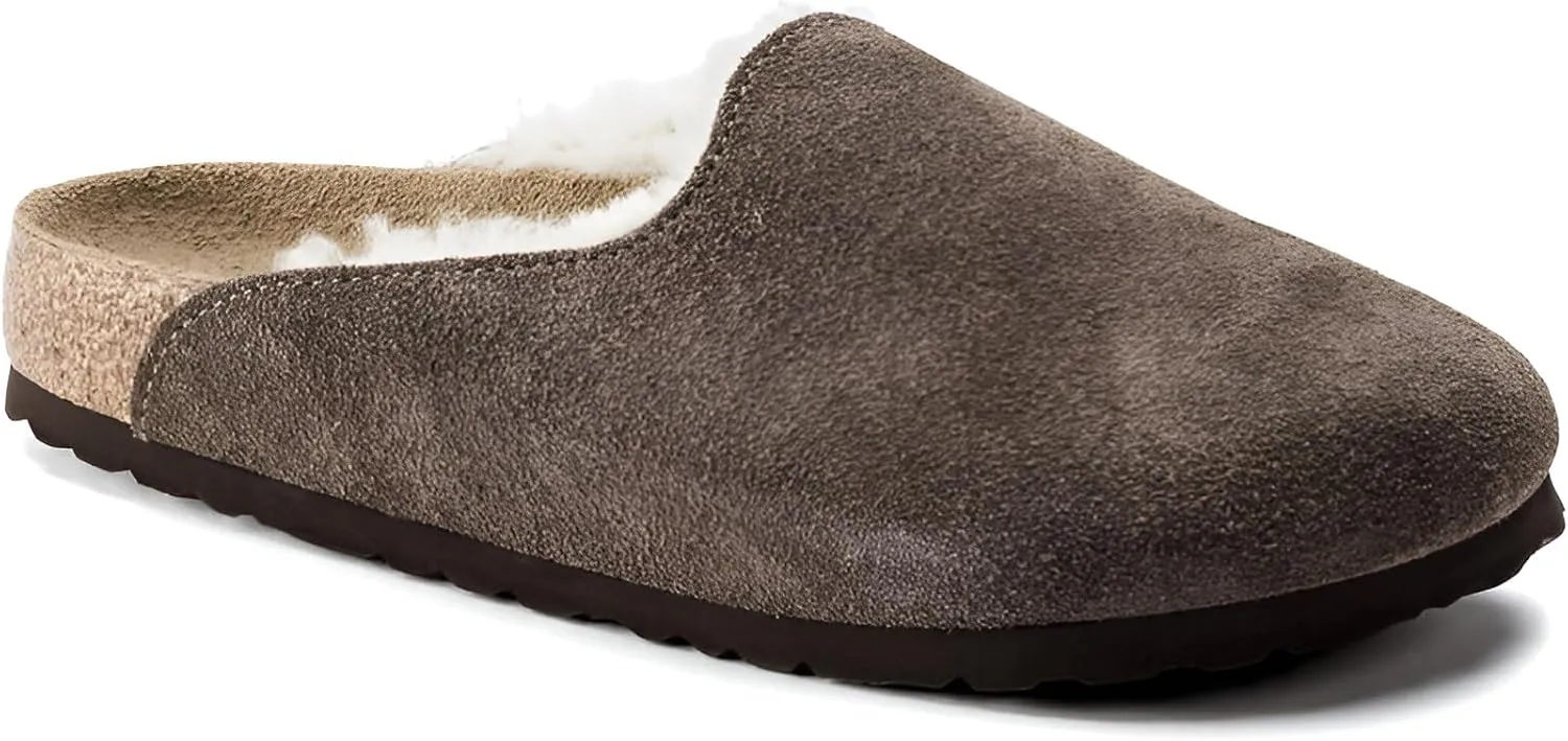 Birkenstock Amsterdam Shearling-Lined Suede Premium Clogs - Cozy and Stylish Winter Comfort
