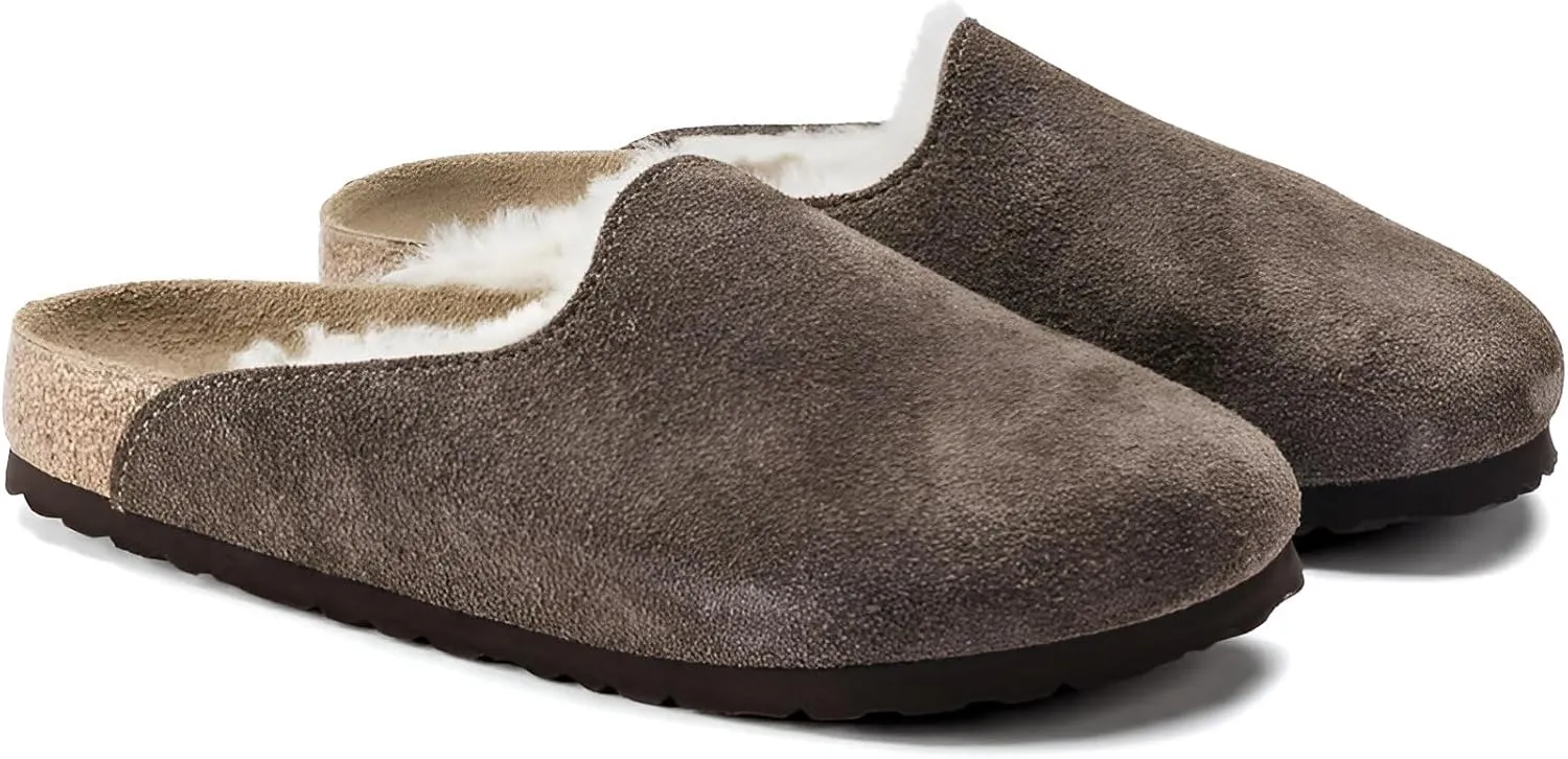 Birkenstock Amsterdam Shearling-Lined Suede Premium Clogs - Cozy and Stylish Winter Comfort