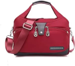 Blaciokamith Soft Side Lightweight Underseat Tote Bag,Blaciokamith Tote Bag,Waterproof Oxford for Women (Red)