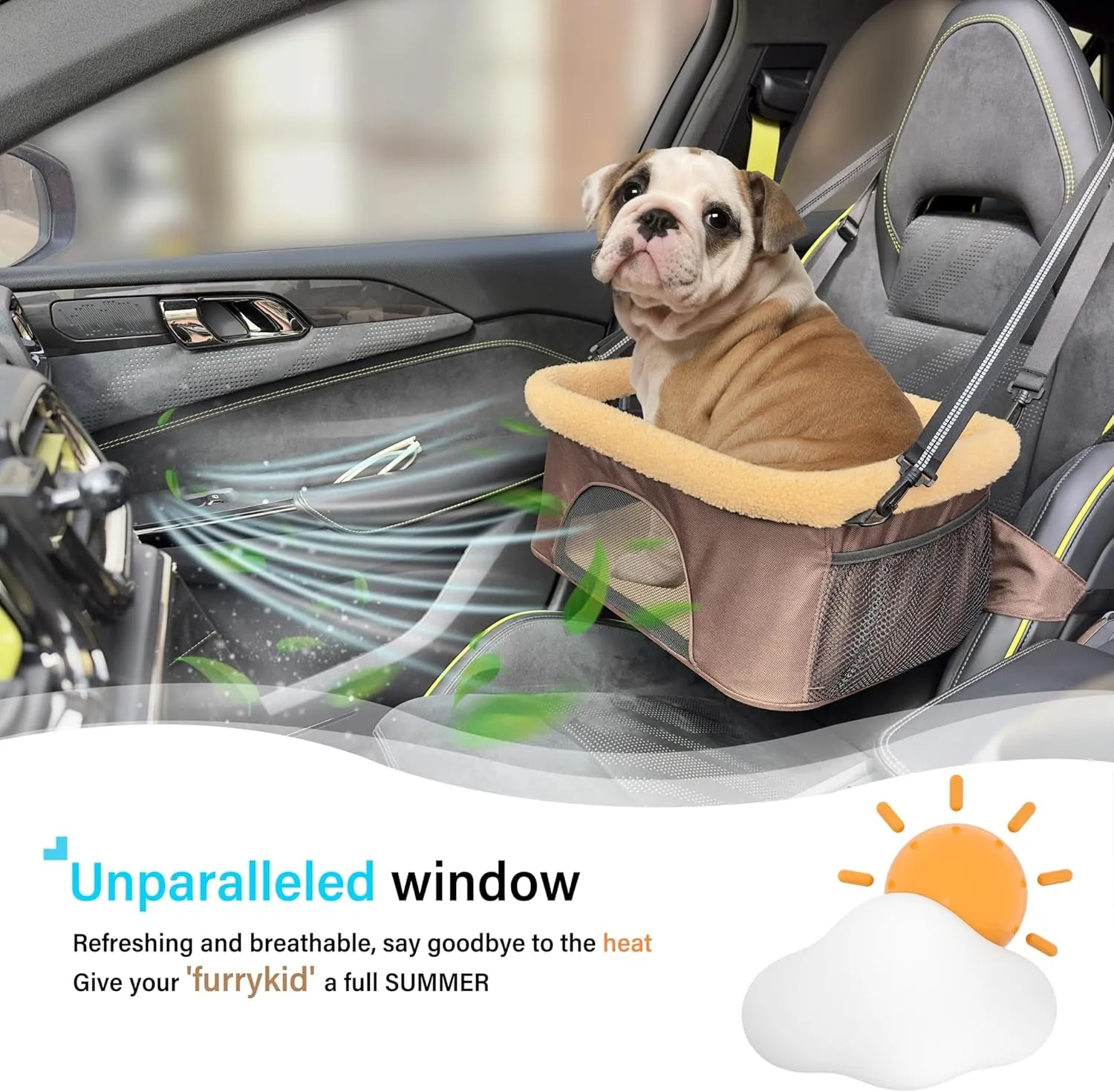 Booster Dog Low-priced Car Seat&Carrier. Effortless