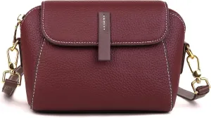 BOYATU Small Leather Crossbody Bags for Women: Genuine Leather Purse for Ladies - Retro Shoulder Handbags for Travel Commute