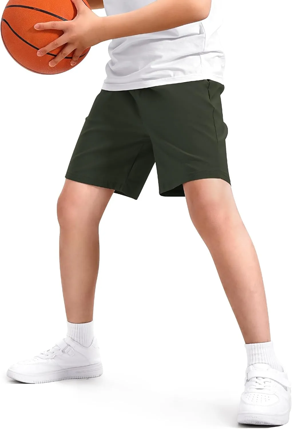Boys Athletic Shorts Kids Quick Dry Basketball Soccer Running Sports Gym Active Performance Shorts with Pockets