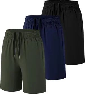 Boys Athletic Shorts Kids Quick Dry Basketball Soccer Running Sports Gym Active Performance Shorts with Pockets