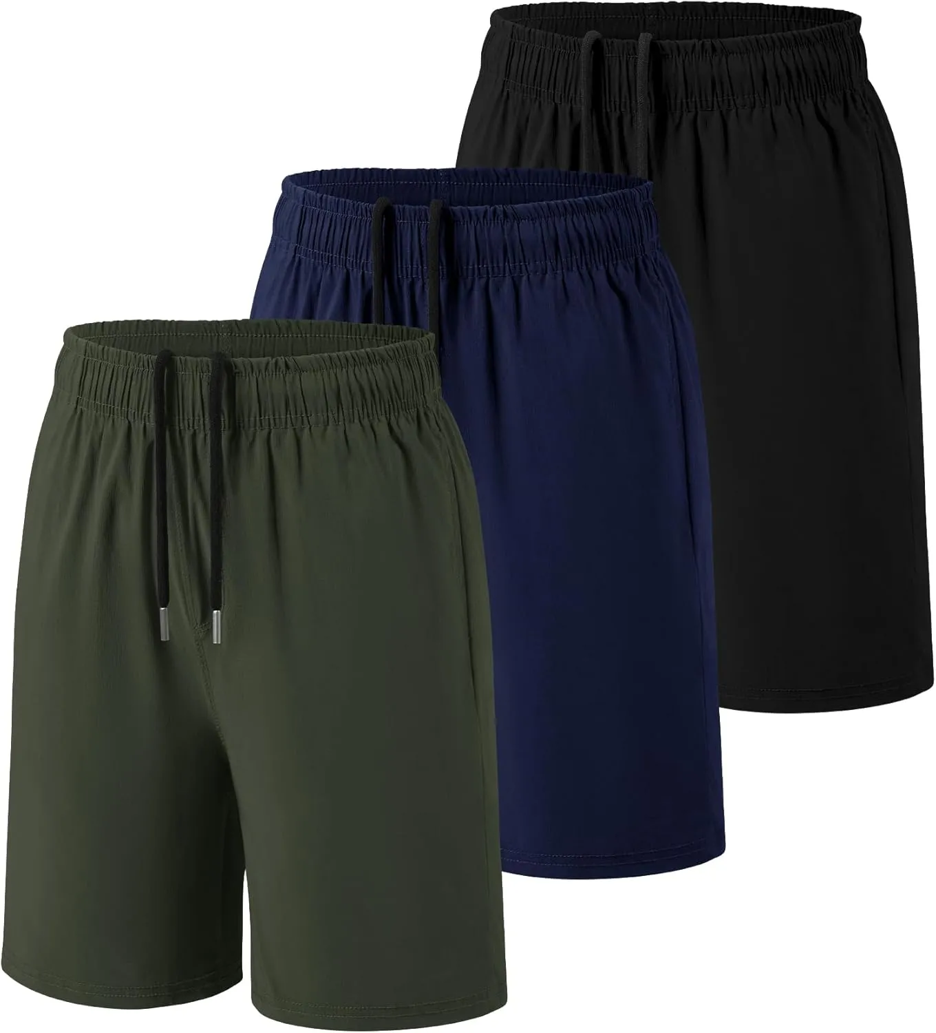 Boys Athletic Shorts Kids Quick Dry Basketball Soccer Running Sports Gym Active Performance Shorts with Pockets