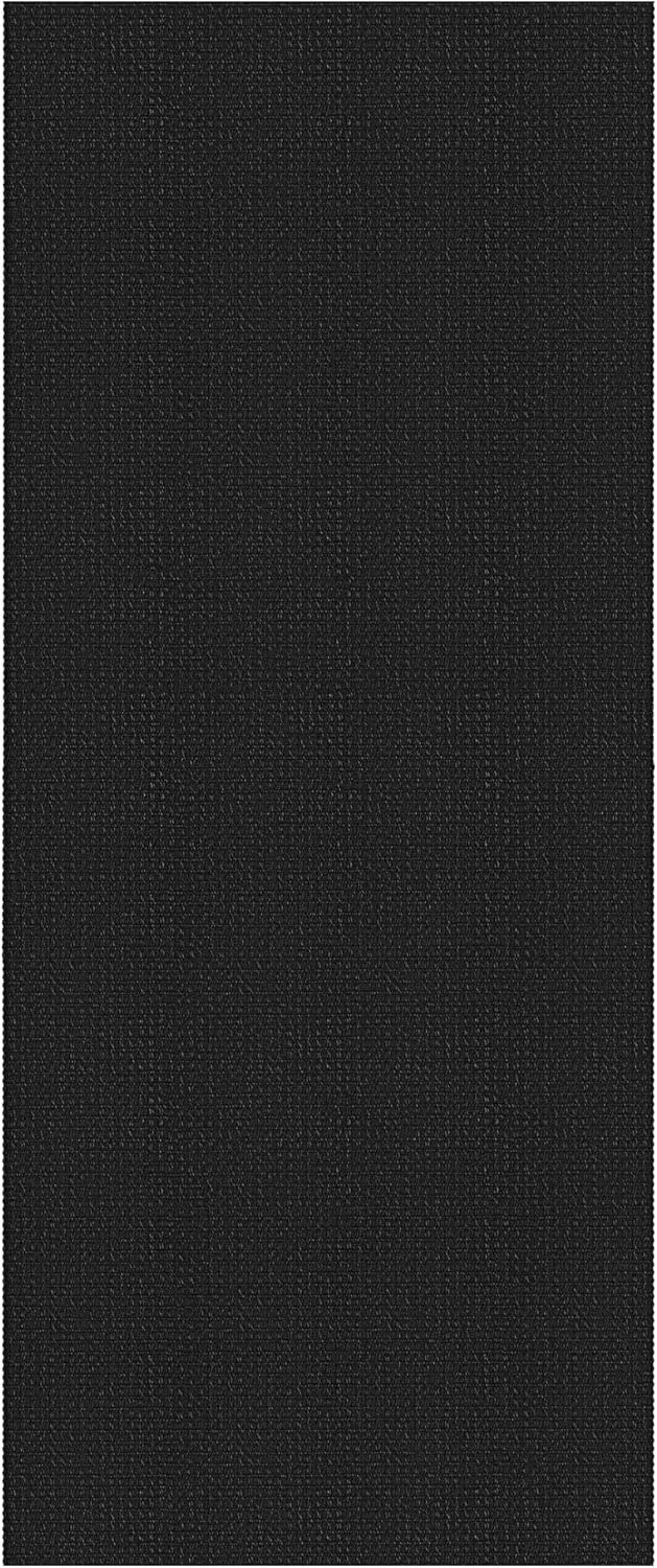 Braided Runner Rug 2x5 Ft Washable Runners for Hallways Non Slip Rubber Backed Kitchen Runners Cotton Entryway Runner Indoor, Woven Floor Carpet for Hall Kitchen Bedroom, Black/Grey