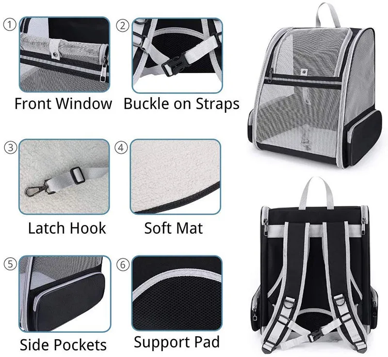 Breathable Travel Small Dog Backpack