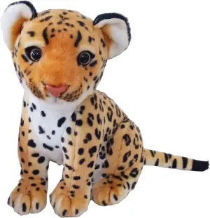 Brown Cheetah Stuffed Animals 9.8 inch, Cute & Lifelike Cheetah Stuffed Animals Plush Toy, Gifts for Boys and Girls (9.8 inch)