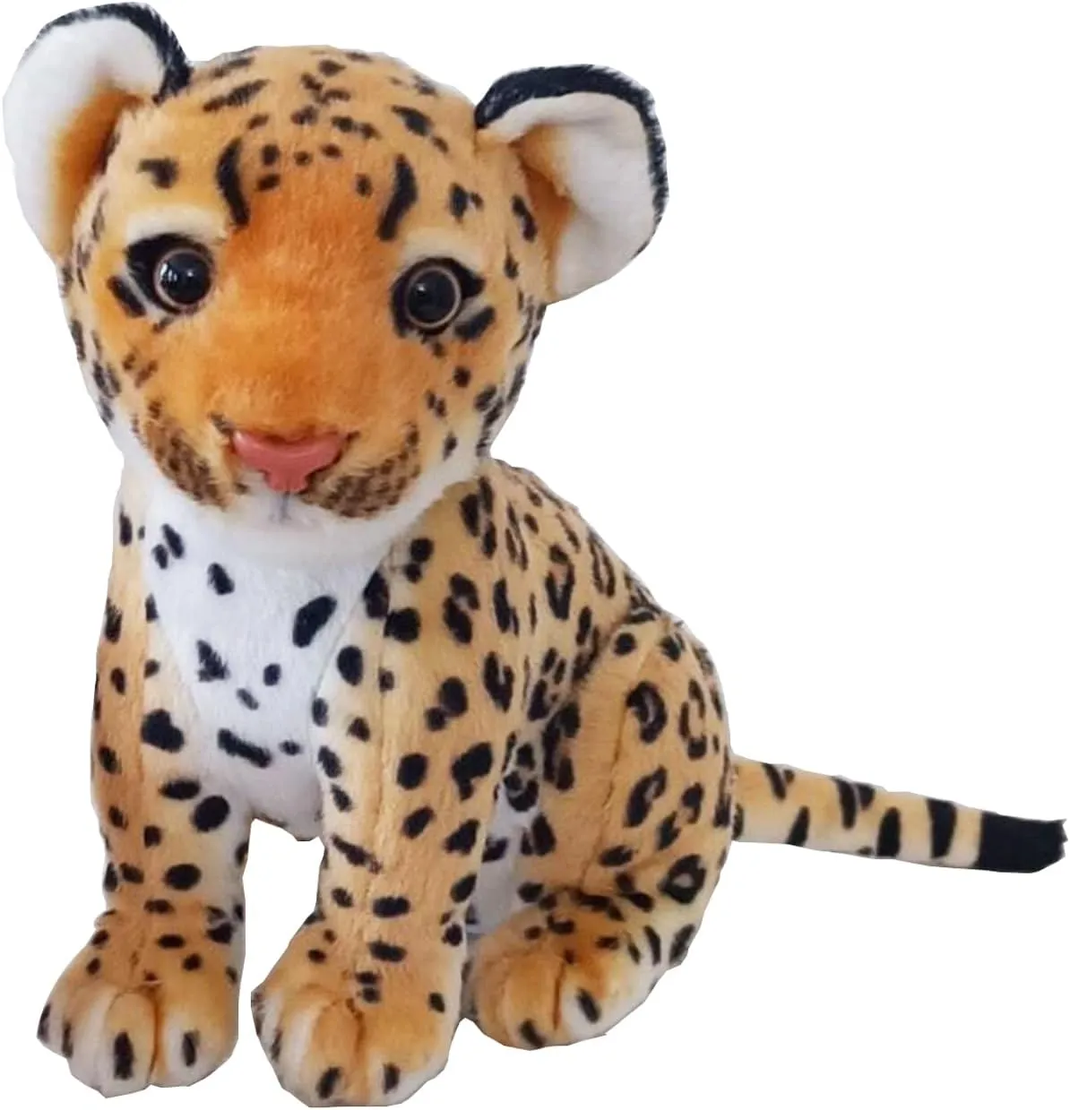 Brown Cheetah Stuffed Animals 9.8 inch, Cute & Lifelike Cheetah Stuffed Animals Plush Toy, Gifts for Boys and Girls (9.8 inch)