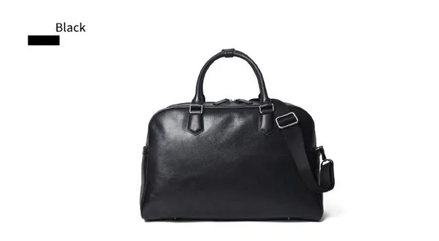 Business Men's Casual Travel Bags Crazy Horse Leather Large Weekend Duffel Bag High Quality Genuine Leather Carry On Luggage Bag