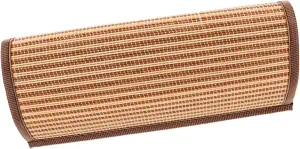 Cabilock Comfortable Woven Beach Chair Pillow Headrest for Deck Chairs Ergonomic Design Breathable Straw Material for Lounging and Outdoor Relaxation