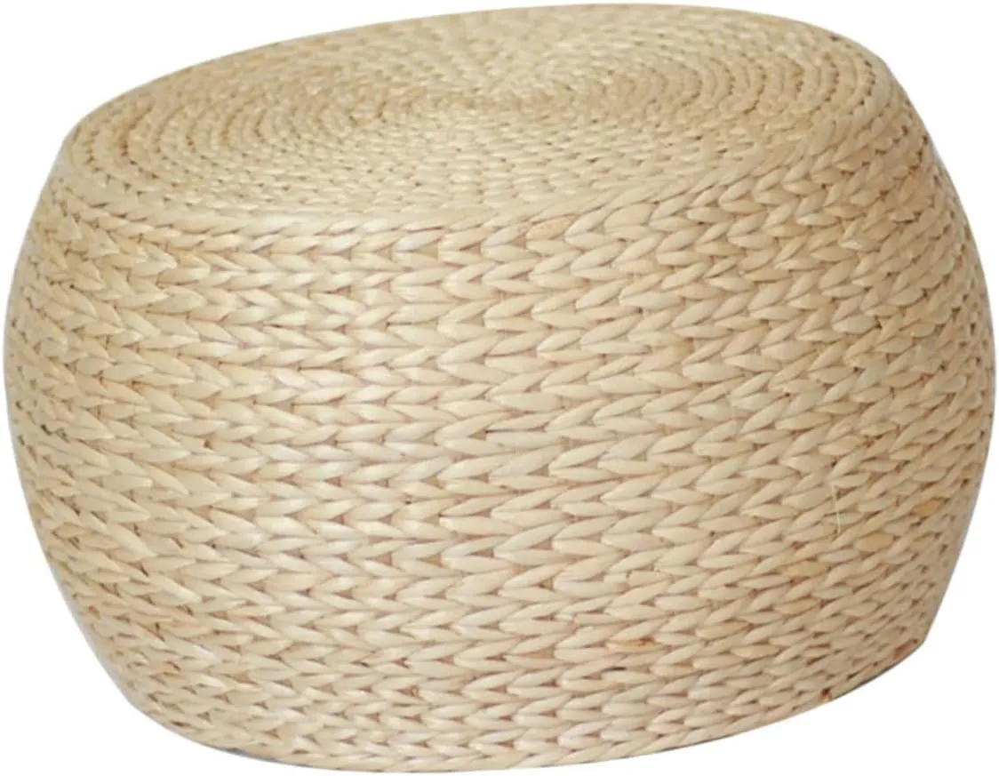 Cabilock Woven Sea Grass Outdoor Stool Footstools Small Leisure Comfort Fast Shoes Changing Stool