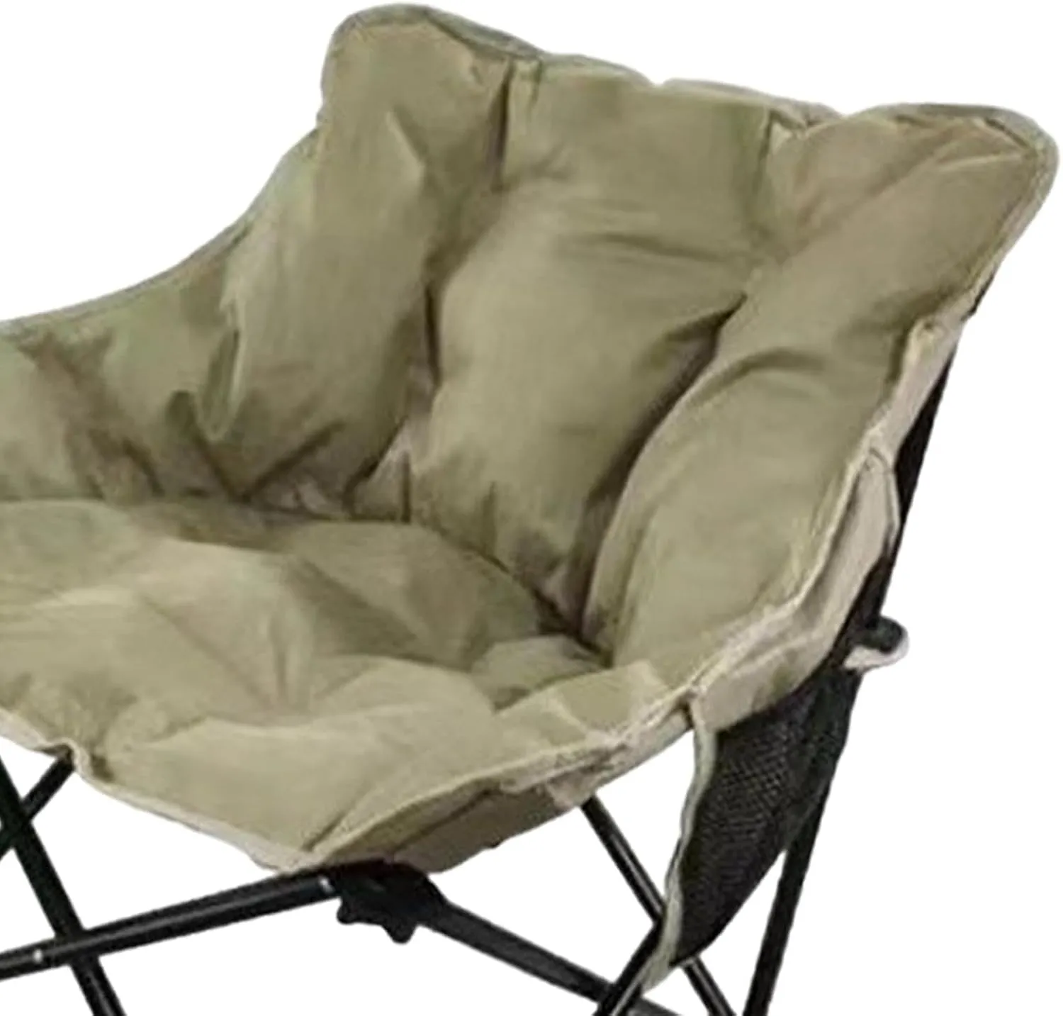 Camping Padded Chair Lounge Chair Moon Leisure Chair Folded Seat for Lawn Camping