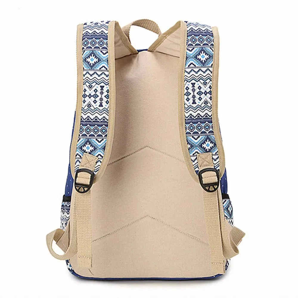 Canvas Print Women Backpack