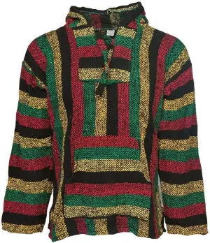 Canyon Creek Striped Woven Baja Jacket Coat Hoodie