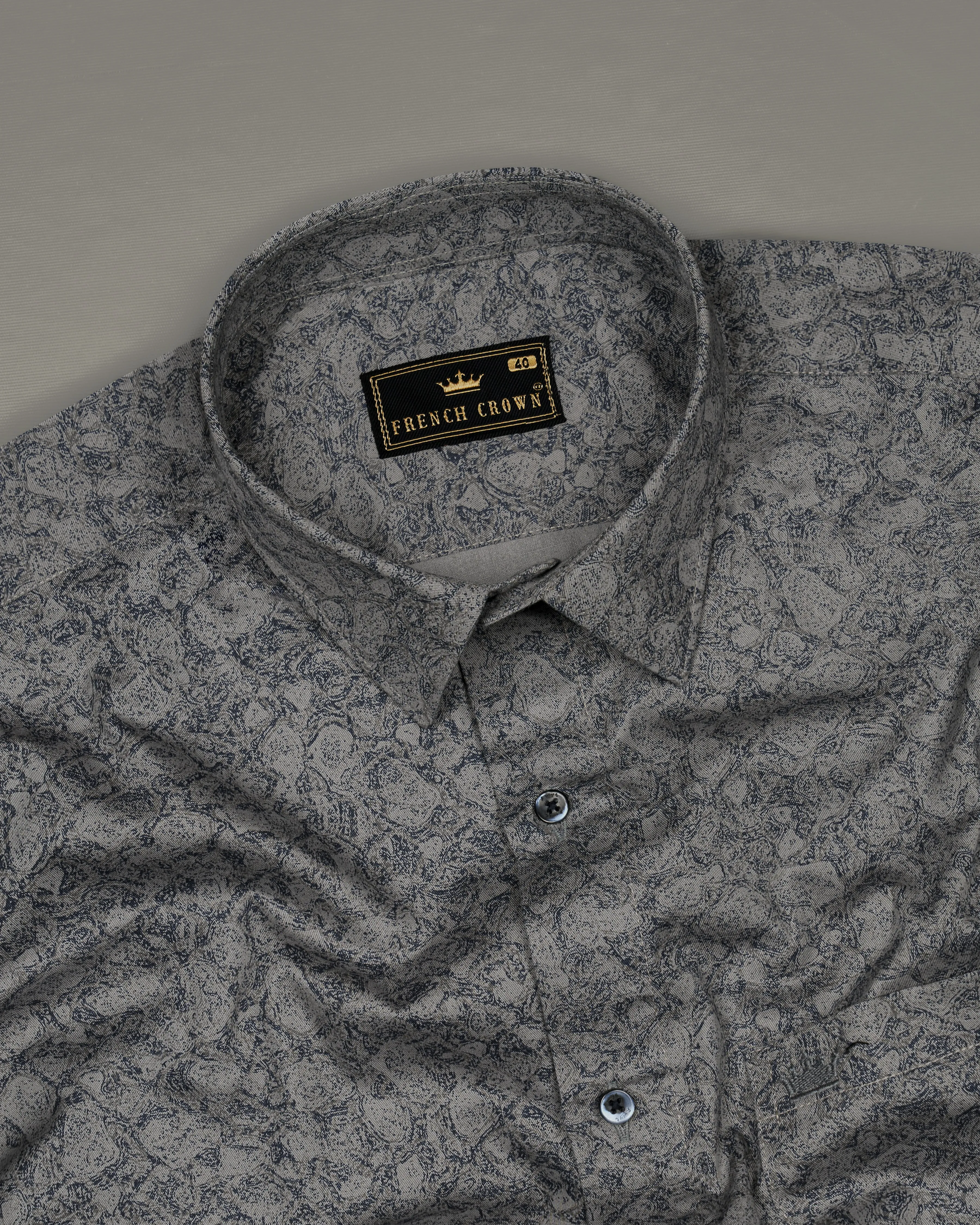 Chateau Gray Printed Royal Oxford Shirt