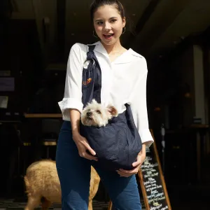 Chico Denim Pet Sling Carrier with Adjustable Strap