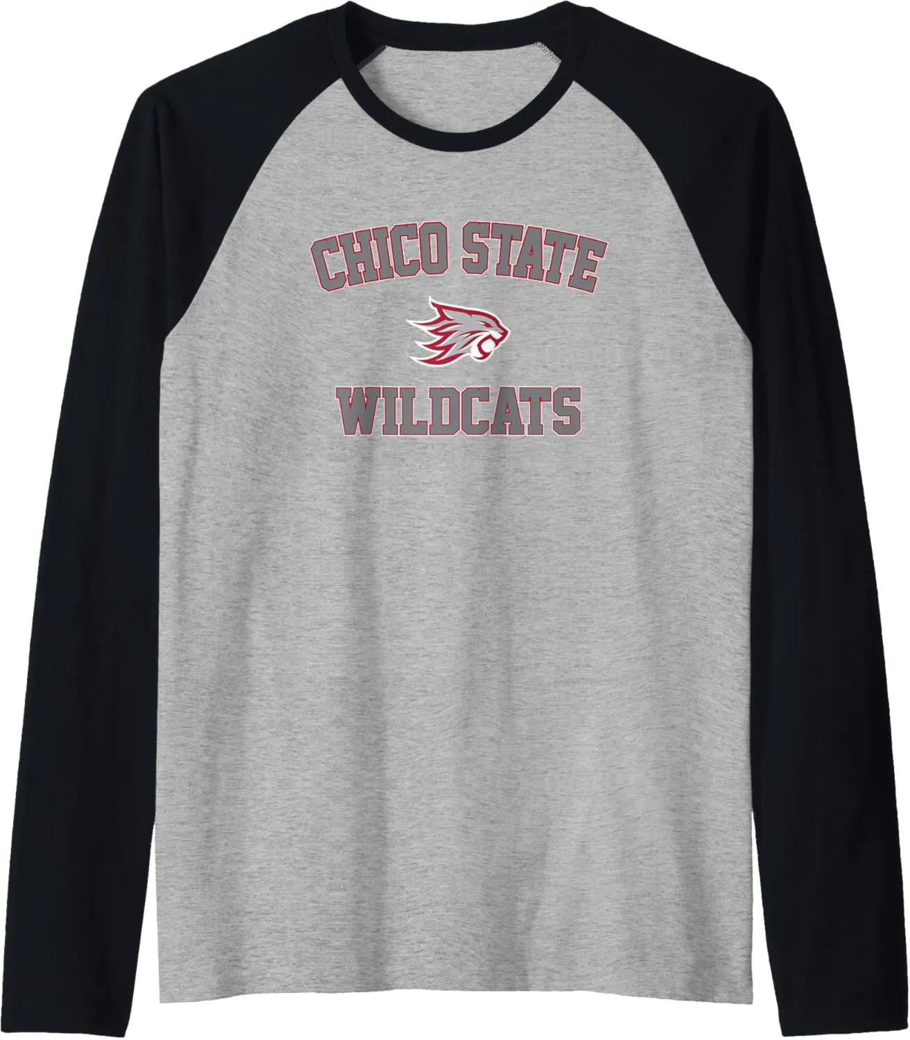 Chico State Wildcats Campus Classic Raglan Baseball Tee