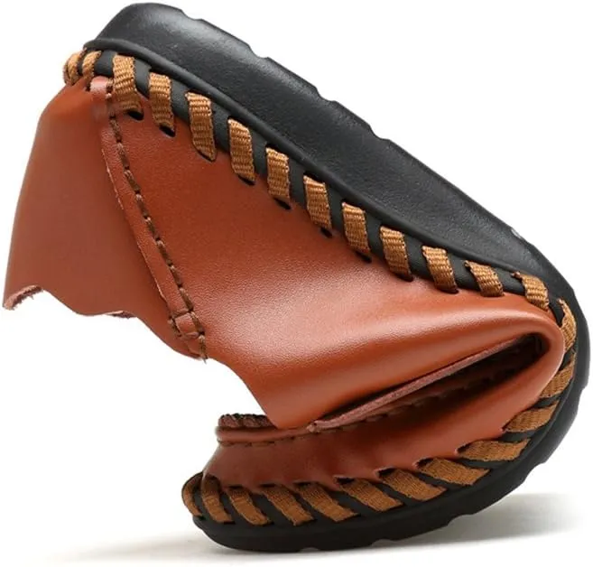 ChicWind Men's Summer Breathable Cowhide Casual Driving Moccasins Shoes